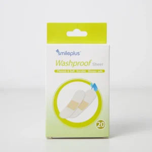 6*10cm Washproof Sheer PE Band Aid Far Infrared Disinfecting and Pain Relief CE Certified Durable Shower Safe 20 Pcs Pack