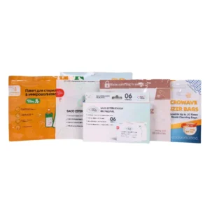 6/10pcs Microwave Sterilization Bags for Baby Bottles Pacifiers Breast Pump Parts BPA Free Reusable 3-5 Min Quick Clean