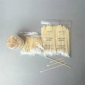 6 Inch 15Cm Medical Grade Eco friendly Sterile Disposable Wooden Plastic Bamboo Cotton Swab Cotton Tipped Applicators
