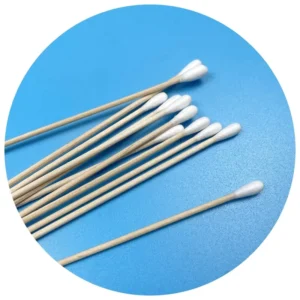 6″ Medical Applicators Cotton Buds Wood Shaft Swabs 4.5mm Width Cotton Tipped Latex free Collection Swab