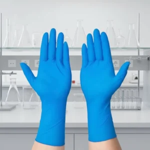 6 Mil Household Gloves Nitrile Rubber Compound Smooth Texture Fingertips Safety Equipment Disposable Protective Powder Free
