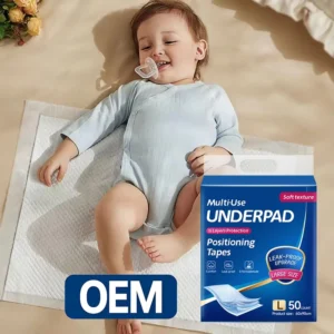 60*90cm Disposable Underpads With Stickers Super Absorbency Baby Urinary Bed Pee Pads