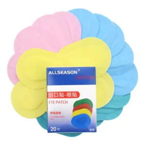 60PCs 3Boxes Colorful Breathable Eye Patch Band Aid Medical Sterile Eye Pad Adhesive Bandages