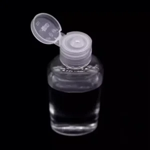 60ml Transparent PET Plastic Hand Sanitizer Gel Bottle with Flip Top Cap Screen Printing for Skin Care Packaging