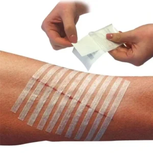 6cmx100mmx5strips Medical Sterile Fabric Steri Strips Wound Reinforced Adhesive Skin Closure Strip