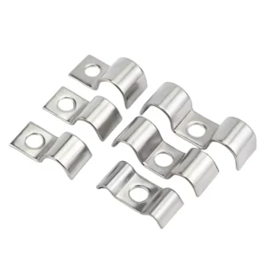 6mm-160mm Size Range 304 Stainless Steel Heavy Duty M P Type Single One Hole Pipe Fixed Saddle Clamp