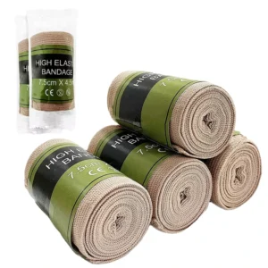 7.5CM*4.5M Reuse Light Elastic Bandage Wrap High Elastic Bandage with Buckle Medical Elastic Bandage for Injuries