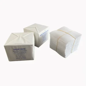 7.5cm 100pcs Gauze Swab Soft Lint Free Cotton for Wound Care and Nursing