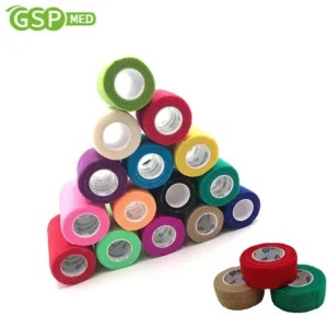 7.5cm*4.5m Factory Directly Sale Non Woven All Kinds of Colors Sports Medical Veterinary Elastic Cohesive Bandage