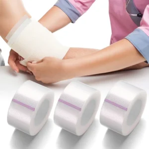 7.5cmx10y E.O. Sterilization Hypoallergenic Breathable Waterproof Single-use Transparent PE Tape Surgical Tape