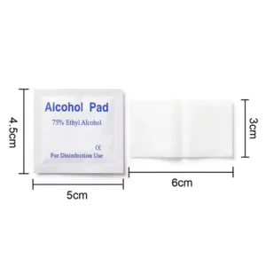 70% Alcohol Individually Wrapped 100pcs Alcohol Wipes for Pre-Injection Skin Cleaning