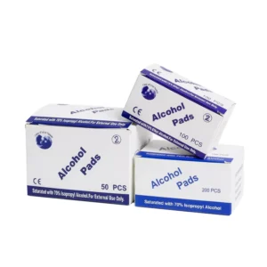 70% Alcohol Individually Wrapped 100pcs Non Woven Alcohol Swabs for Industrial Tool and Equipment Wiping