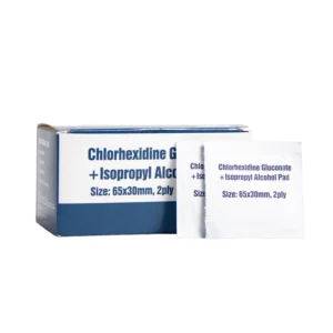 70% Medical Alcohol Prep Cotton Pads & Wipes 65*30mm CE Certified Sterilized Custom Logo