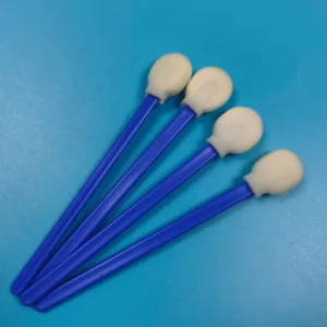 708 Blue Handle Big Round Head Sponge Swab Car Cleaning Detailing Swab Foam Tip Cleanroom Swab for Printer Cleaning
