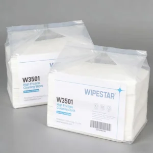 70gsm White Perforated Nonwoven Cloths Industrial Lint free Polyester Cleanroom Wipes For Automotive Manufacturing