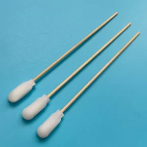 720 Disposable Foam Cover Cotton Swab High Cleaning Ability Cleanroom Foam Swab with Wooden Stick