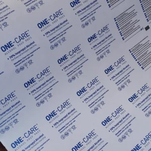 73gsm 4 in 1 Coated Medical Grade Aluminum Foil Paper for Alcohol Swabs Automatic Packing Machine Use