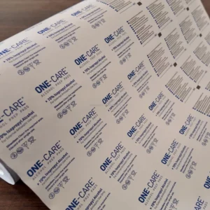 73gsm Medical Grade Composited Paper PE Al EAA Laminated Aluminum Foil Roll for 75% Alcohol Swab Packaging