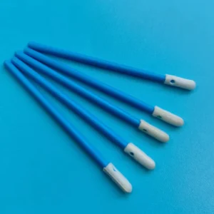 742 Blue Handle 3.6mm Precision Sponge Stick Small Lint Free Foam Tip Cleanroom Swab for Electronics Cleaning