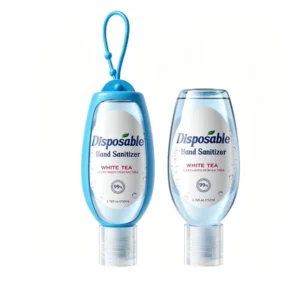 75% Alcohol Rinse free Hand Sanitizer Gel Mini Portable Travel Size with Carabiner Clip