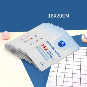 75% Alcohol Wipes Portable Large sized Disposable Skin Disinfection Wipes Cleaning Wipes