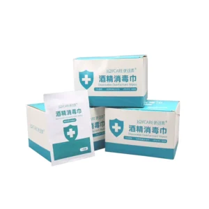 75% Medical Alcohol Thickening Prep Cotton Pads & Wipes 15*20cm CE Certified Sterilized Custom Logo