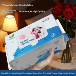 80 Pieces Feminine Antibacterial Paper Wet Wipes for Adult Post-Sex Hygiene Cleaning Disposable Sanitary Wipes