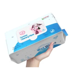 80 Pieces Feminine Care Non Woven Antibacterial Adult Private Parts Cleansing Post Coitus Cleaning Disposable Hygiene Wipes