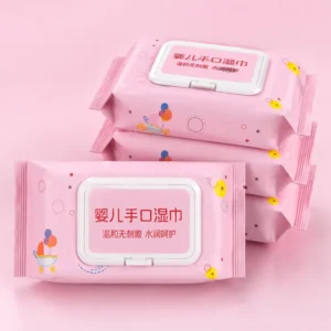 80PCS Bags OEM Disposable Baby Wipes Organic Baby Wipes Natural Material Baby Wet Wipes