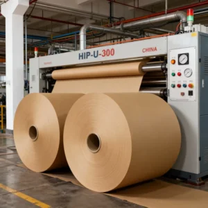 80g 90g 150g 200g Custom Greaseproof PE Coated Virgin Kraft Wrapping Paper Rolls For Tea & Beverage Packaging
