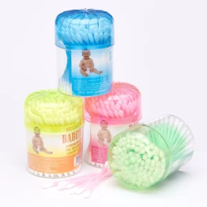 80pcs Disposable Medical Grade Plastic Cotton Swabs Eco Friendly Ear Cleaning Cotton Buds for Personal Hygiene & First Aid Use