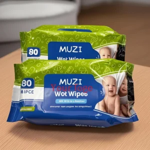 80pcs OEM Organic Baby Wet Wipes Soft Natural Alcohol Free Household Customizable Size for Baby Mother