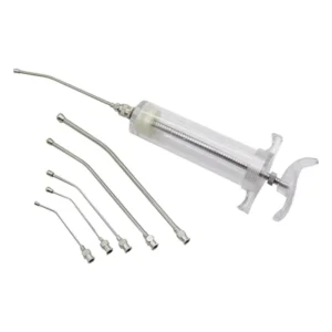 8G 10G 12G 14G 16G 18G Stainless Steel Curved Veterinary Bird Feeding Syringe with Needle for Parrots