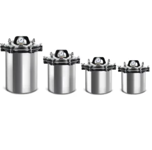 8L/18L/24L Portable Stainless Steel Lab Autoclave with Dual Gauge Steam Steriliser
