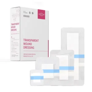 9*10cm Transparent PU+PE Wound Adhesive Dressing Transparent Waterproof Self adhesive Wound Dressings