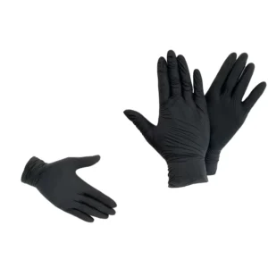 9 Inch Black Nitrile Gloves Waterproof and Durable Beauty Glove for Barber Tattoo Shop Custom Box Powder-Free