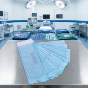 90*260mm Self Heat Sealing Sterilization Packaging Pouches Roll Sterilizer Pouch for Medical Dental Beauty Use PE+Medical