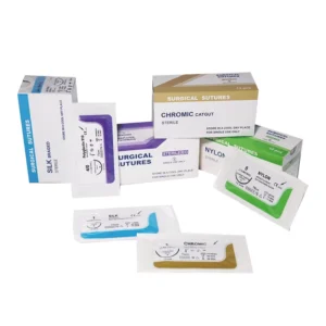 90cm PGLA 2-0 Absorbable Surgical Sutures With 3/8 Circle Needles for Veterinary and Medical Use