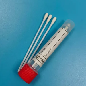 9cm PS Stick Dacron Oral Swab Flu Test Specimen Collection Swab with Tube Surface Sampling Swab for Lab