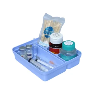 ABS Durable Hospital Grade Plastic Medication Tray for Nursing Compartments Removable Infusion Treatment Medical Tray