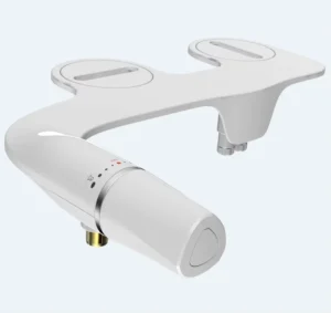 ABS Plastic Dual Nozzle Bidet Sprayer Set Self Cleaning Hot Cold Water Mixer Wall Mounted for Bathroom Toilet Hygiene Cleaning