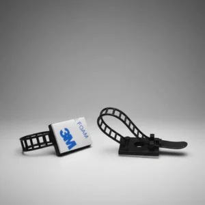 ACT-22 Adjustable Cable Clamp Holder Nylon 66 Clips with Adhesive for Secure Wire Bundling and Organization