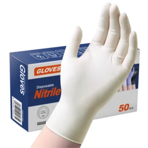 ANBOSON 4 Mil 5 Mil 6 Mil Nitrile Gloves Box Powder Free Nitrile Gloves Disposable Nitrile Gloves Box of 100