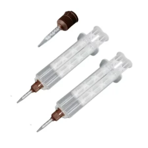 AP Hand Push 14ml 1 1 Dental Mixing Nozzle Tips Two component Adhesive Cartridge Syringe with Plunger for AB Adhesive Cartridge