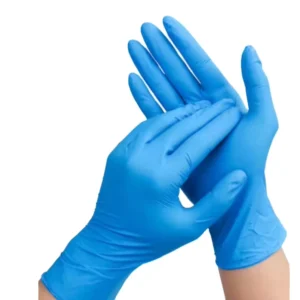 ASTM D5250 Disposable Safety Blue Pvc Nitrile Blend Examination Working Powder Free Gloves Guante De Nitrilo Negro