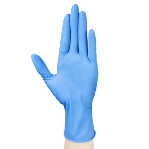 ASTM D5250 Disposable Safety Blue Pvc Nitrile Blend Examination Working Powder Free Gloves Guante De Nitrilo Negro