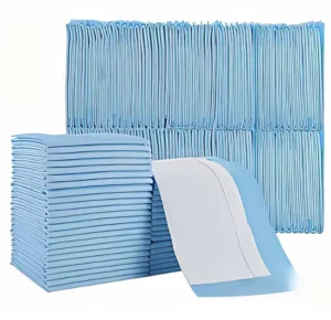 Absorbent Incontinence Underpads Disposable Underpad with Adhesive Strips for Non slip Adult Care