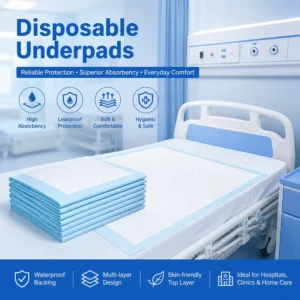 Absorbent Medical Bed Liner Disposable Hospital Care Absorbent Pad Disposable Medical Underpad Disposable Hospital Bed Pad