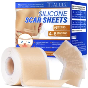 Acne Scar Removal Strips 1.6″ X 120″ Roll Silicone Scar Tape for Old Keloid Scar Removal