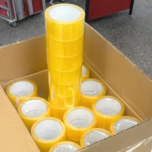 Acrylic Single Sided BOPP Waterproof Transparent Clear Shipping Box Packaging Tape